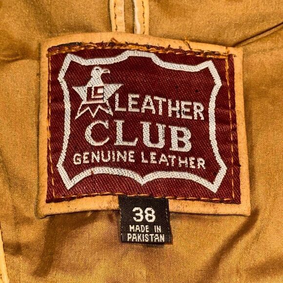 Leather Club Harley Davidson Biker Vest - Picture 6 of 7